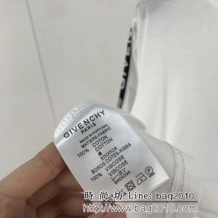GVC紀梵希 19ss早春新款 雙股絲光棉 男款短袖 簡約百搭款 ydi1776